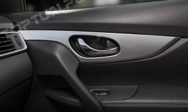 внутренние накладки вокруг ручек Nissan X-Trail фото