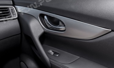 внутренние накладки вокруг ручек Nissan X-Trail фото