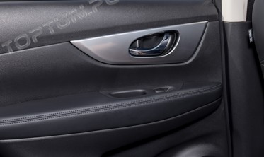 внутренние накладки вокруг ручек Nissan X-Trail фото