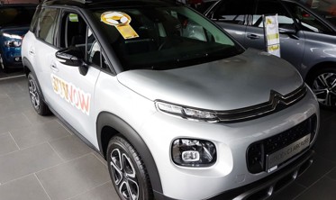 защитная накладка на бампер c загибом и ребрами Citroen C3 Aircorss II фото