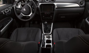 хром накладки на центральную консоль Suzuki Vitara II фото