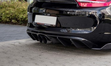 Центральний дифузор заднього бампера Porsche Cayman Mk2 981C фото