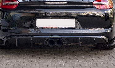Центральный диффузор заднего бампера Porsche Cayman Mk2 981C фото