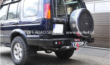 Силовой задний бампер с креплением лебедки Land Rover Discovery 2 (1998-2005) фото