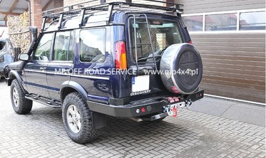 Силовой задний бампер с креплением лебедки Land Rover Discovery 2 (1998-2005) фото