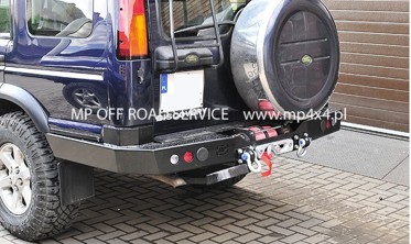 Силовой задний бампер с креплением лебедки Land Rover Discovery 2 (1998-2005) фото