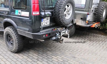Силовой задний бампер с креплением лебедки Land Rover Discovery 2 (1998-2005) фото
