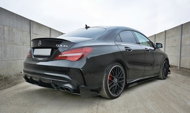 Диффузоры (накладки) под пороги Mercedes CLA A45 AMG C117 Facelift вер.1 фото