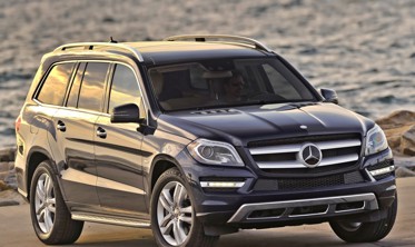 шторка-полка багажника Mercedes GL X166 черная фото