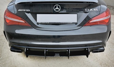 Центральна накладка заднього бампера Mercedes CLA A45 AMG C117 рестайл вер.2 фото
