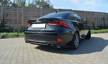 Центральный диффузор на задний бампер Lexus IS Mk3 T рестайл фото
