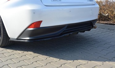 Спойлер заднего бампера Lexus IS Mk3 H с вертикальными ребрами фото
