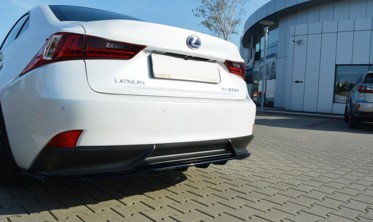 Спойлер заднего бампера Lexus IS Mk3 H с вертикальными ребрами фото