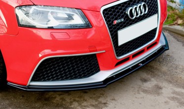 Тюнинговый диффузор переднего бампера Audi RS3 8P вер.1 фото