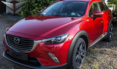 хром накладки на зеркала вокруг поворотов MAZDA CX-3  фото