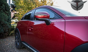 хром накладки на зеркала вокруг поворотов MAZDA CX-3  фото