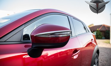 хром накладки на зеркала вокруг поворотов MAZDA CX-3  фото