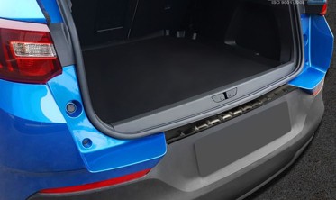 захисна накладка на бампер з ребрами Opel Grandland X (чорна) фото