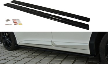 Тюнинг накладки (диффузоры) на пороги Honda Civic MK9 рестайл фото
