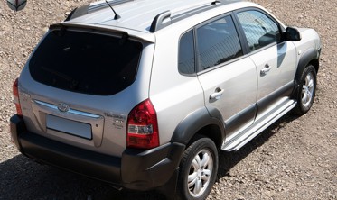 пороги (подножки боковые) Hyundai Tucson / Kia Sportage фото