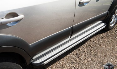 пороги (подножки боковые) Hyundai Tucson / Kia Sportage фото