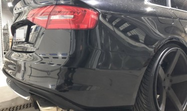 Боковые диффузоры заднего бампера Audi S4 B8 рестайл фото