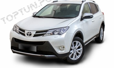 алюмінієві рейлінги на дах Toyota RAV4, срібні фото