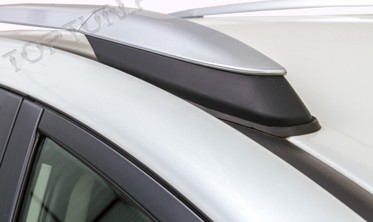 алюмінієві рейлінги на дах Toyota RAV4, срібні фото
