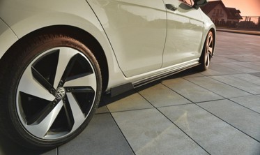 Листвы под пороги VW Golf MK7 GTI рестайл фото