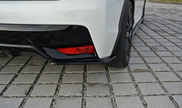 Боковые диффузоры заднего бампера Honda Civic MK9 рестайл фото