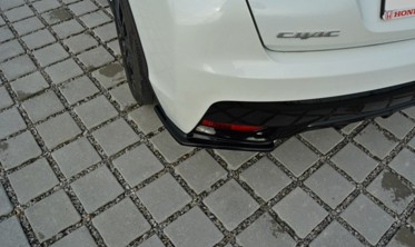 Боковые диффузоры заднего бампера Honda Civic MK9 рестайл фото