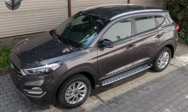 пороги (подножки боковые) Hyundai Tucson фото