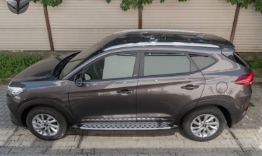 пороги (подножки боковые) Hyundai Tucson фото