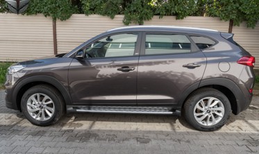 пороги (подножки боковые) Hyundai Tucson фото