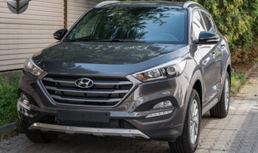 комплект накладок на бампера Hyundai Tucson (нержавейка) фото