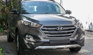 комплект накладок на бампера Hyundai Tucson (нержавейка) фото