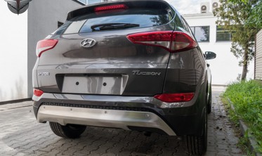 комплект накладок на бампера Hyundai Tucson (нержавейка) фото