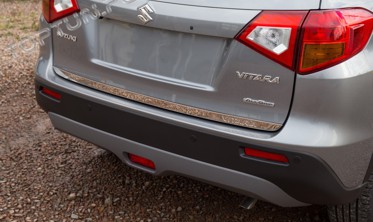 Хром накладка на кришку багажника Suzuki Vitara II (нижня) фото