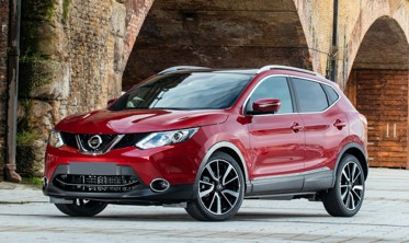 алюмінієві рейлінги на дах Nissan Qashqai фото