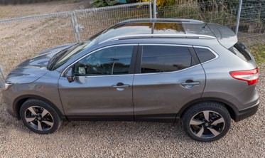 алюмінієві рейлінги на дах Nissan Qashqai фото