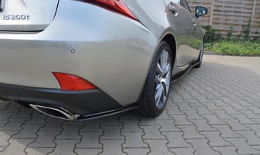 Боковые диффузоры заднего бампера Lexus IS Mk3 T послерестайл фото
