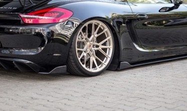 Боковые диффузоры заднего бампера Porsche Cayman Mk2 981C фото