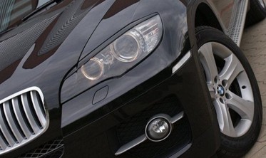 Накладки на фары (реснички) BMW X6 E71 узкие фото
