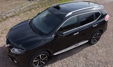 пороги (подножки боковые) Nissan X-Trail фото