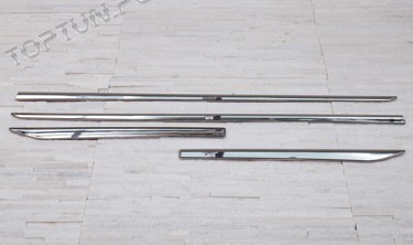 хром накладки на двери Nissan Qashqai фото