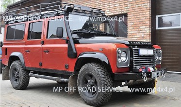 Силовой  передний бампер HD с креплением лебедки Land Rover Defender (1990-2016) фото