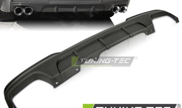 Тюнінг дифузор на задній бампер BMW 5 F10/F11 М-Performance стиль під подвійні вихлопні фото