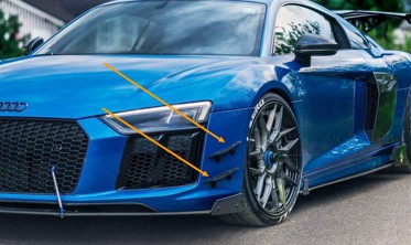 Боковые накладки переднего бампера Audi R8 MK2 фото