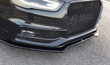 Тюнинг накладка под передний бампер Audi S4 / A4 S-line B8 FL вер.2 фото