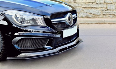 Накладка на передний бампер Mercedes CLA 45 AMG W117 (дорест.) вер.2 фото